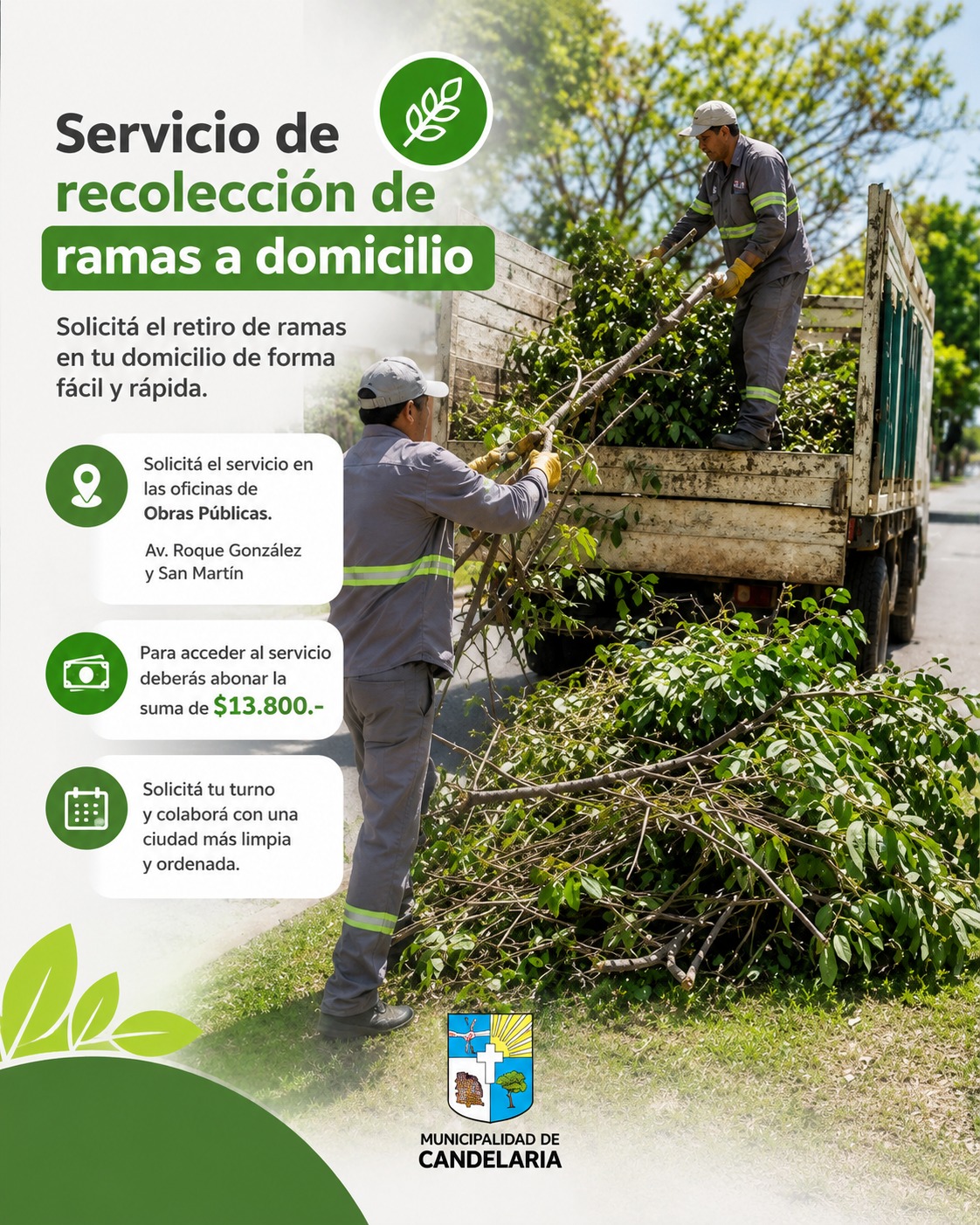 Servicio de recolección de ramas